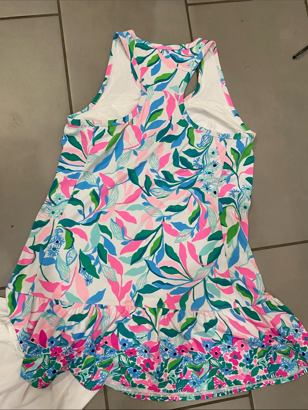 Lilly Pulitzer NWT Racerback Dress w/White Skort was $188 size LARGE - Picture 7 of 10